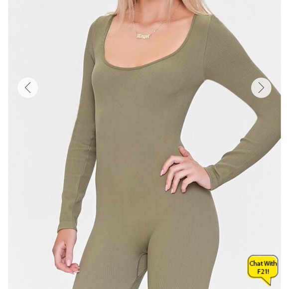 Forever 21 Fitted Long-sleeve Bodysuit - Picture 4 of 5